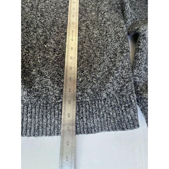 Old Navy Knit Sweater Mens‎ M Gray Shawl Collar Button Fall Academia Grandpacore - Picture 8 of 8